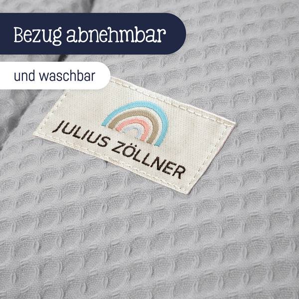 Julius Zöllner Stillkissen mit Knopf, Waffelpiqué Light Grey Meist gekauft