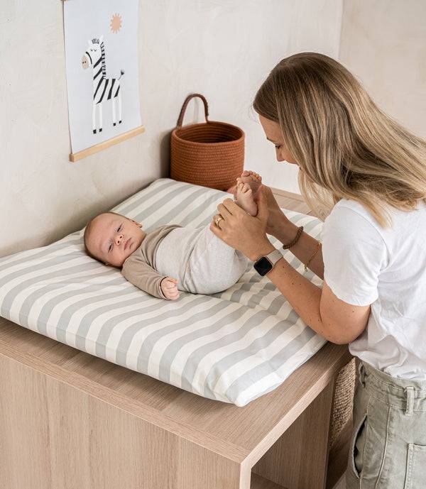 Julius Zöllner Bezug Wickelunterlage aus Organic, Stripes Muttertagsangebot