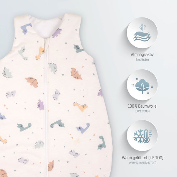 Julius Zöllner Jersey Schlafsack - Little Dinos Bis zu 60% Rabatt