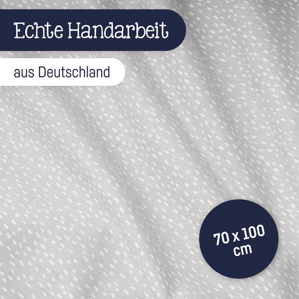 Julius Zöllner Jersey Winterdecke, Tiny Squares Grey Kostenlose Rückgabe