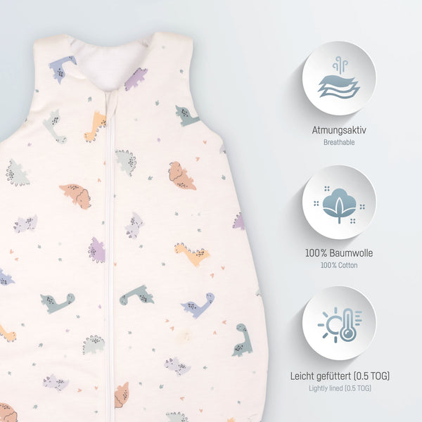 Julius Zöllner Jersey Sommerschlafsack - Little Dinos Kostenloser Versand international