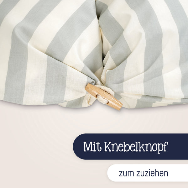 Julius Zöllner Stillkissen mit Knopf, Organic Stripes Sonderangebot
