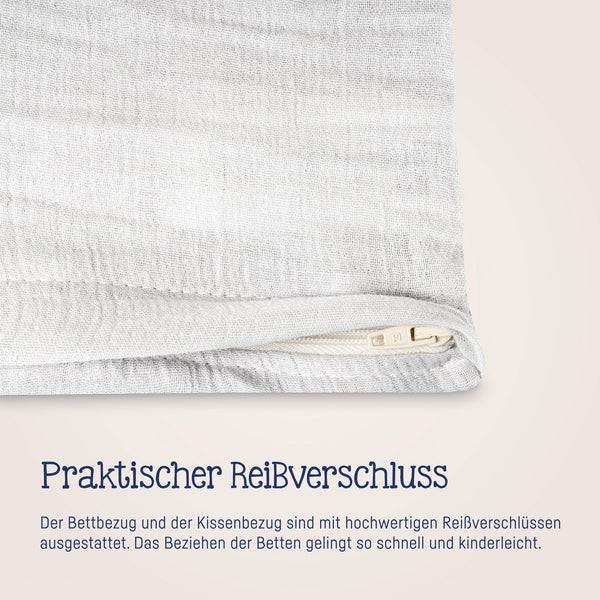 Julius Zöllner Bettwäsche aus Baumwollmusselin, Ivory Online Shopping