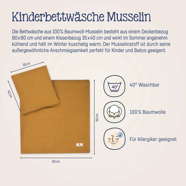 Julius Zöllner Bettwäsche aus Baumwollmusselin, Zimt Black Friday