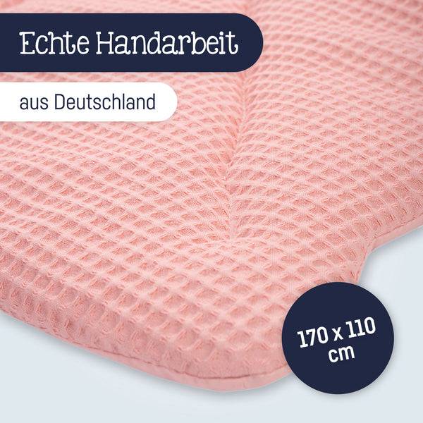 Julius Zöllner Krabbeldecke Blatt, Waffelpiqué Blush Online Outlet