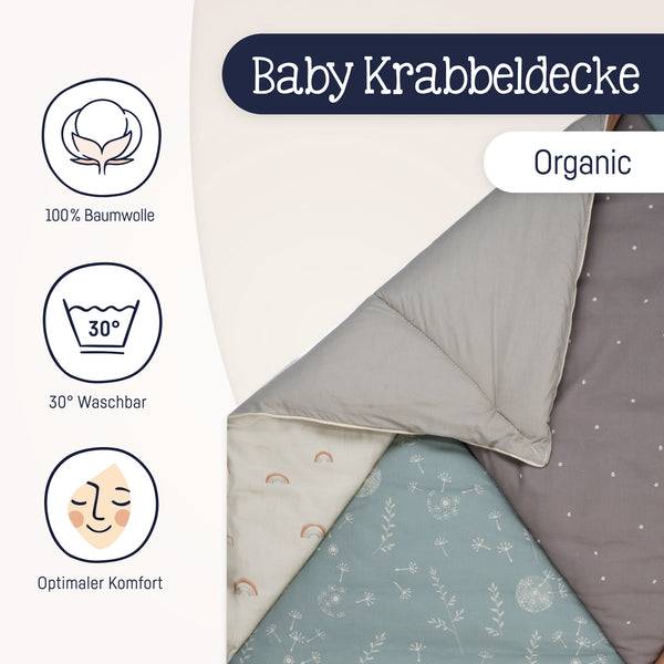 Julius Zöllner Krabbeldecke Organic, Patchwork Neuheiten