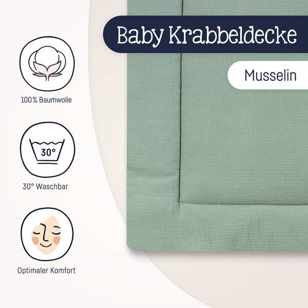 Julius Zöllner Krabbeldecke, grün Riesige Ersparnisse