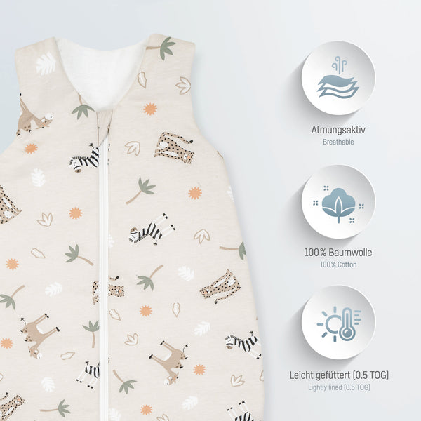 Julius Zöllner Jersey Sommerschlafsack - Savanne Beige Kostenloser Versand international
