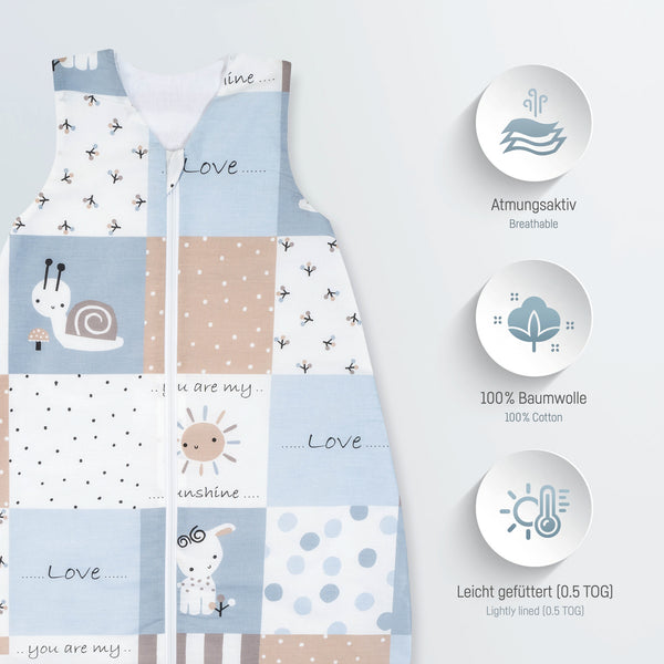 Julius Zöllner Sommerschlafsack - Patch Blue Outlet