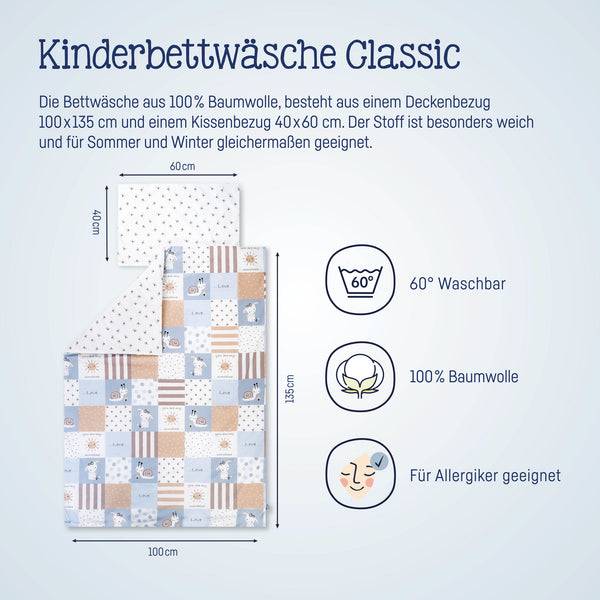 Julius Zöllner Bettwäsche Patch Blue Günstiger Verkauf