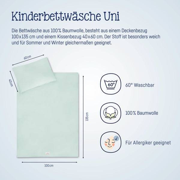 Julius Zöllner Bettwäsche, Uni Aqua Mint Sonderangebot