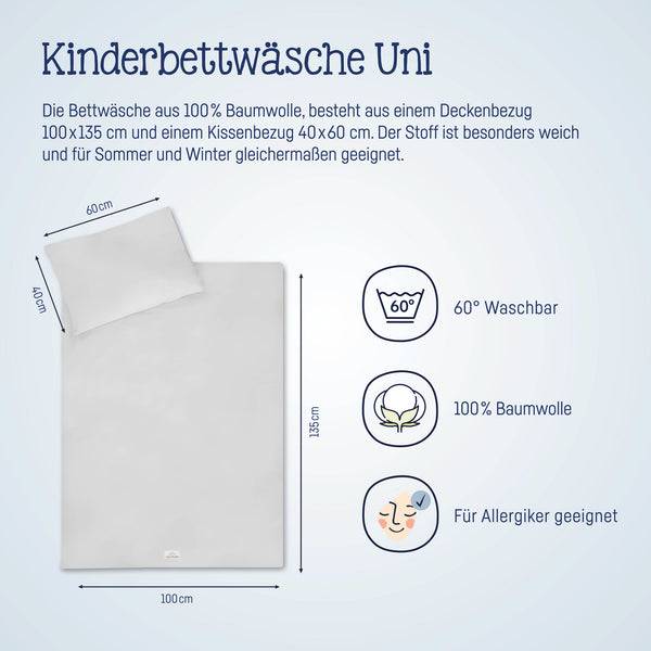 Julius Zöllner Bettwäsche, Uni Light grey Rabatt