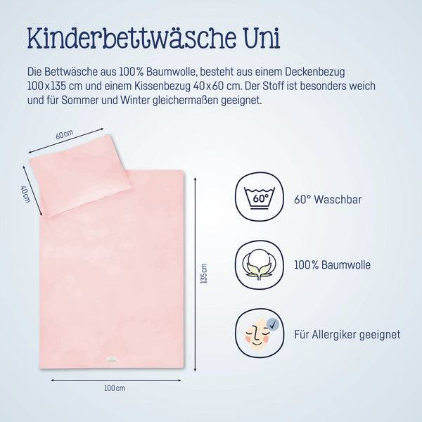 Julius Zöllner Bettwäsche, Uni Mauve Günstig kaufen