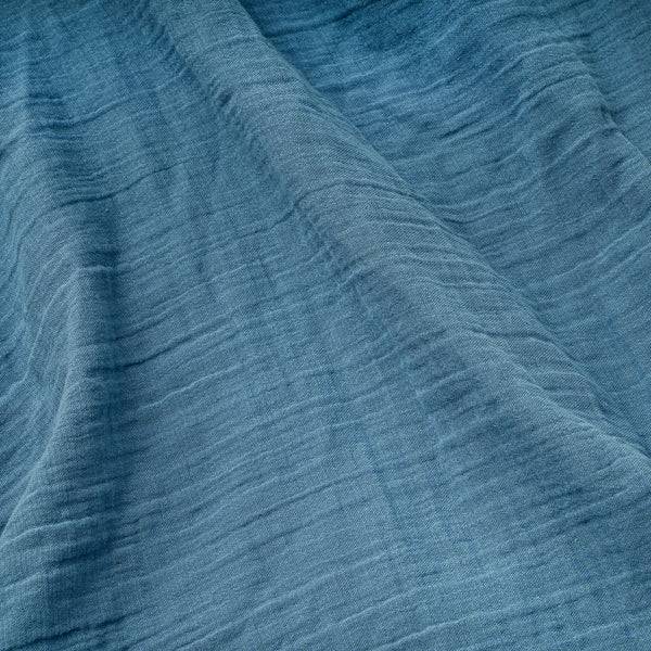 Julius Zöllner Kuscheldecke aus Baumwollmusselin, Blau Vatertagsangebot