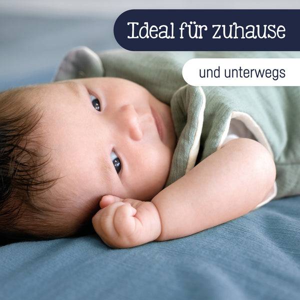 Julius Zöllner Kuscheldecke aus Baumwollmusselin, Blau Vatertagsangebot