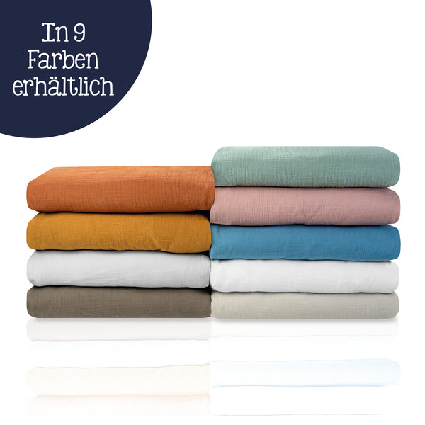 Julius Zöllner Kuscheldecke aus Baumwollmusselin, Dusty Rose Valentinstagsangebot