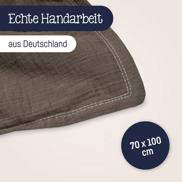 Julius Zöllner Kuscheldecke aus Baumwollmusselin, nougat Top Angebot