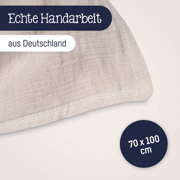 Julius Zöllner Kuscheldecke aus Baumwollmusselin, sand Super Rabatt