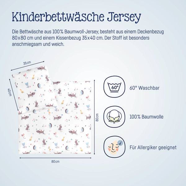 Julius Zöllner Jersey Bettwäsche Crazy Animals Angebote