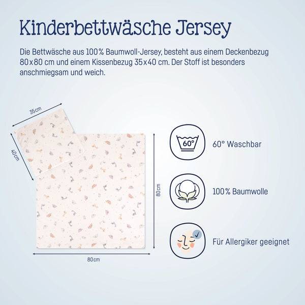 Julius Zöllner Jersey Bettwäsche Little Dinos im Angebot