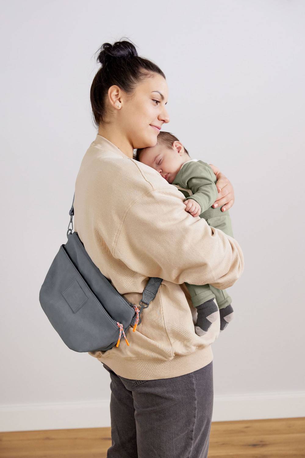 Lässig Kinderwagen Organizer - Bum Bag, Anthrazit Letzte 2 Tage