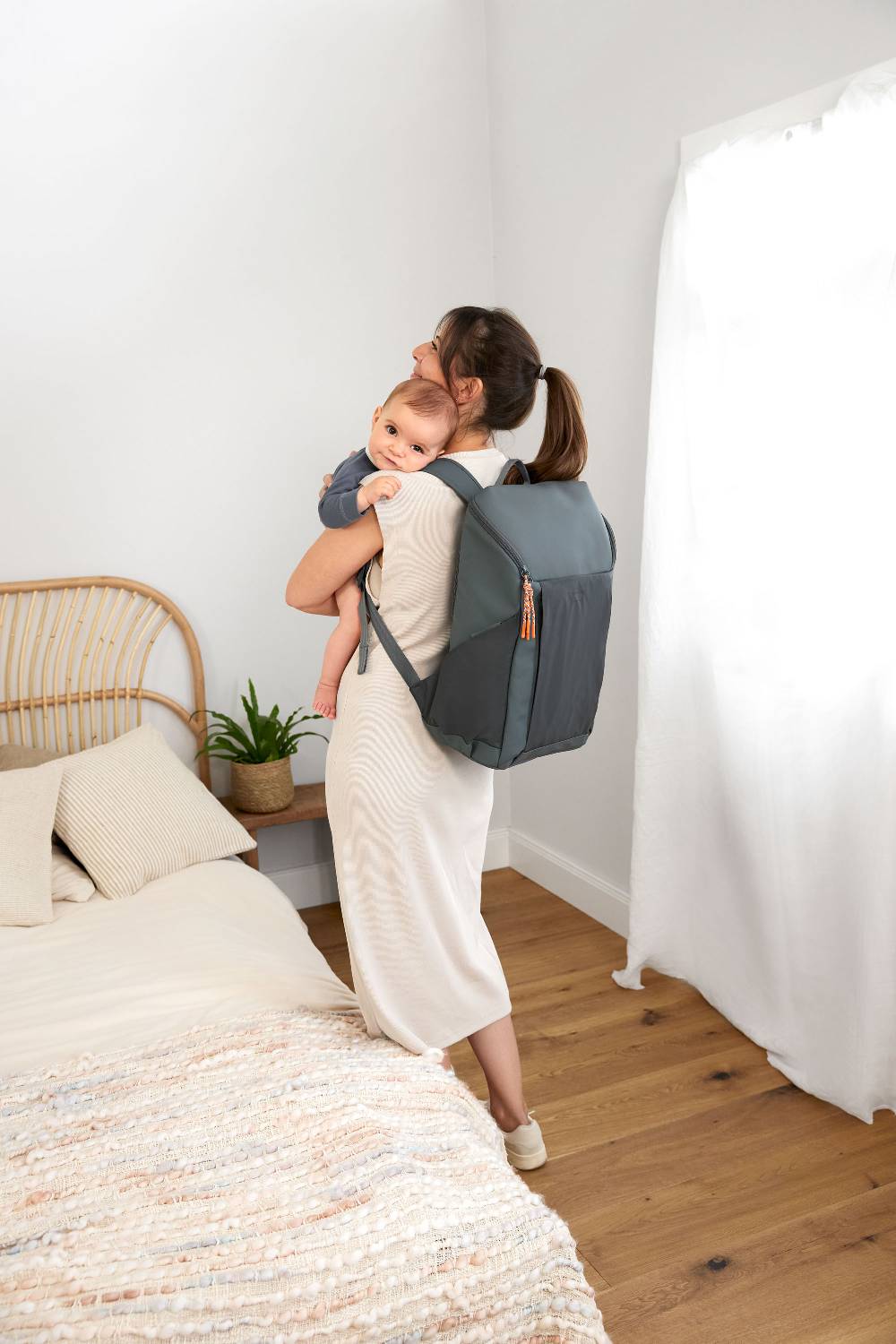 Lässig Wickelrucksack reflektierend - Slender Up Backpack, Anthrazit Bis zu 60% Rabatt