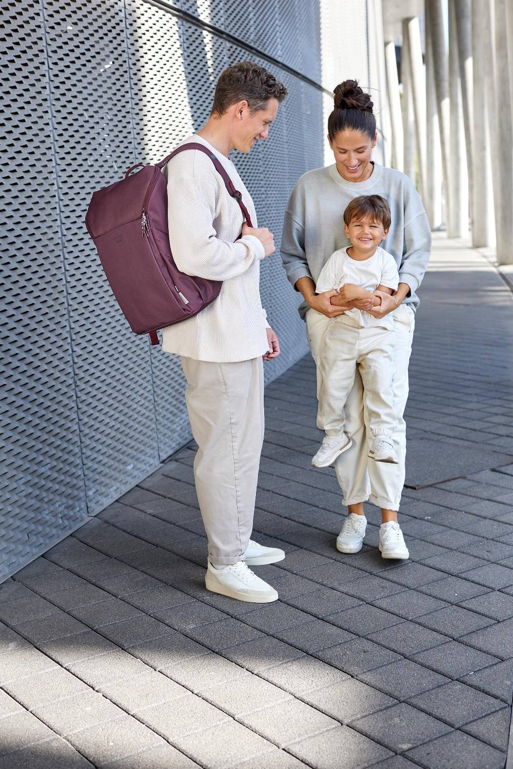 Lässig Wickelrucksack - Slender Up Backpack, Tiefrot Sonderangebot der Fabrik