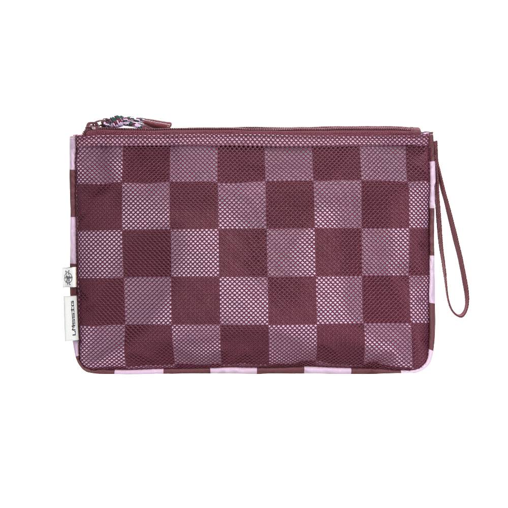 Lässig Windeltasche - Clutch, Tiefrot Lavendel Fabrikladen