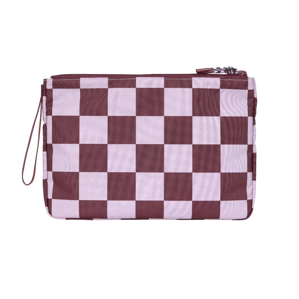 Lässig Windeltasche - Clutch, Tiefrot Lavendel Fabrikladen
