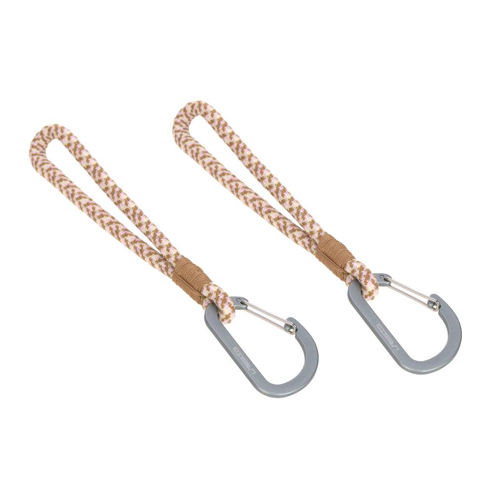Lässig Kinderwagenhaken 2er Set - Karabiner, Beige Vanille Im Verkauf