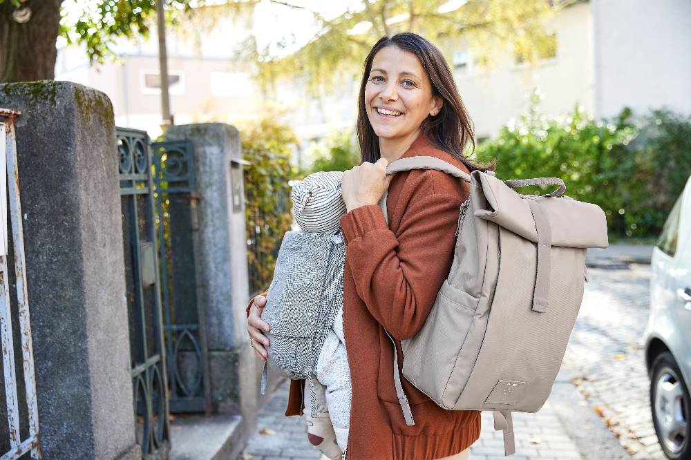 Lässig Wickelrucksack - Rolltop Up Backpack, Taupe (Limited Edition) Hotsell