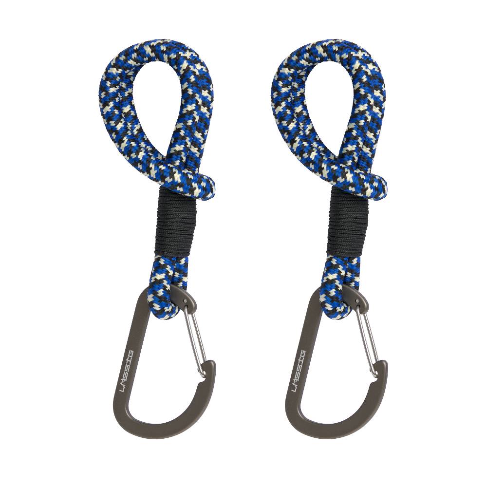 Lässig Kinderwagenhaken 2er Set - Karabiner, Schwarz Blau Fabrikpreis