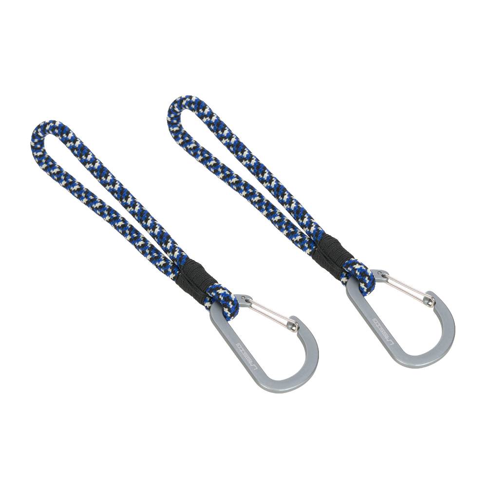 Lässig Kinderwagenhaken 2er Set - Karabiner, Schwarz Blau Fabrikpreis