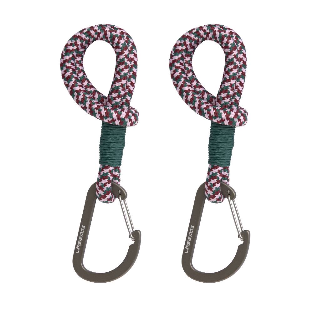 Lässig Kinderwagenhaken 2er Set - Karabiner, Grün Lila Rabatt