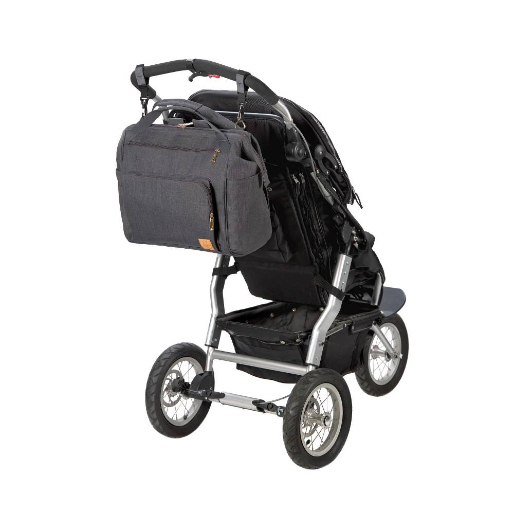 Lässig Wickelrucksack Zwillinge - Goldie Twin Backpack, Anthracite Preisnachlass
