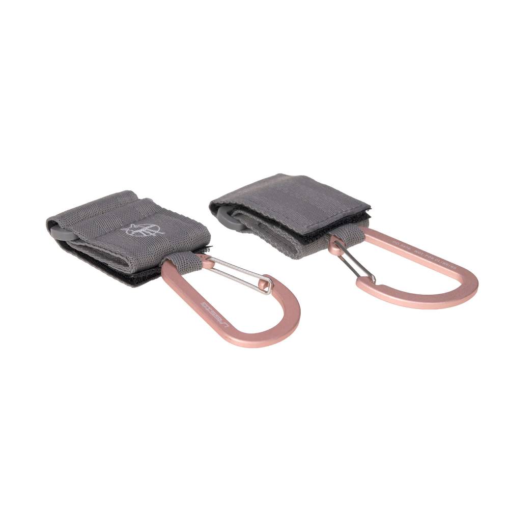 Lässig Kinderwagenhaken 2er Set - Karabiner, Grau Black Friday