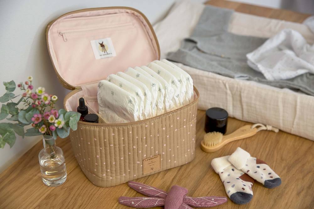 Lässig Wickeltisch Organizer - Nursery Caddy To Go, Dots Curry Muttertagsangebot