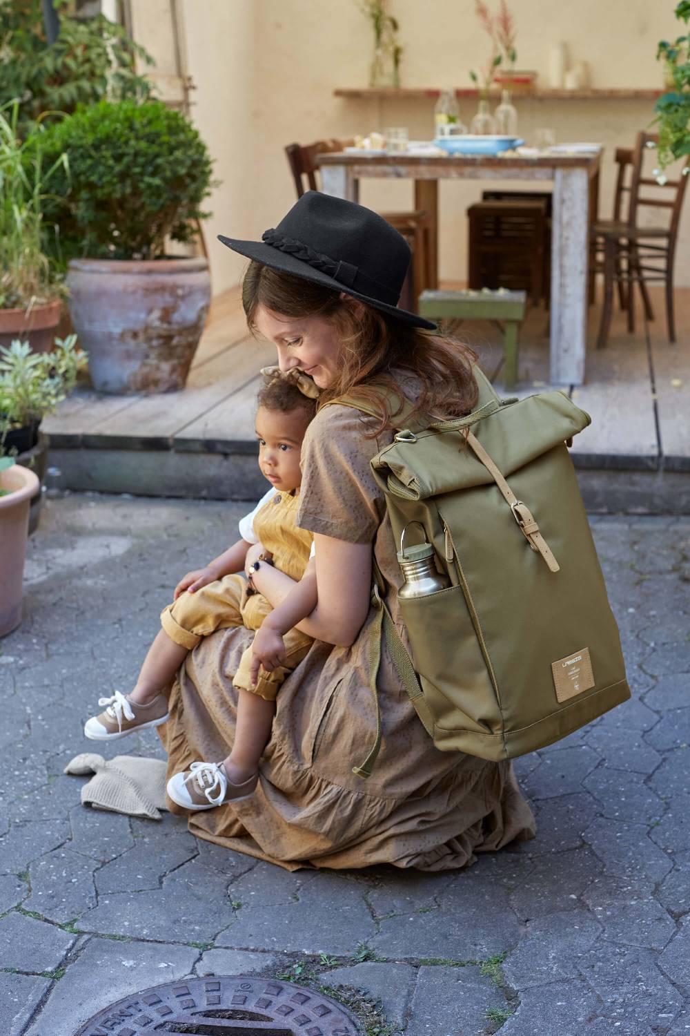 Lässig Wickelrucksack - Rolltop Backpack, Olive Große Rabatte
