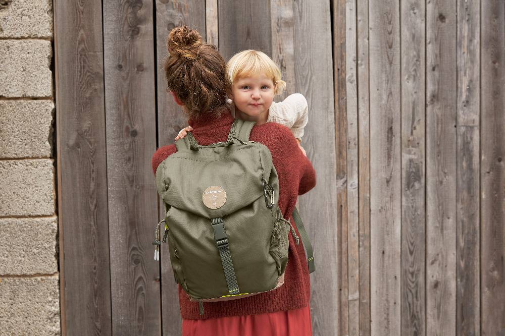 Lässig Wickelrucksack - Outdoor Backpack, Olive Riesige Ersparnisse