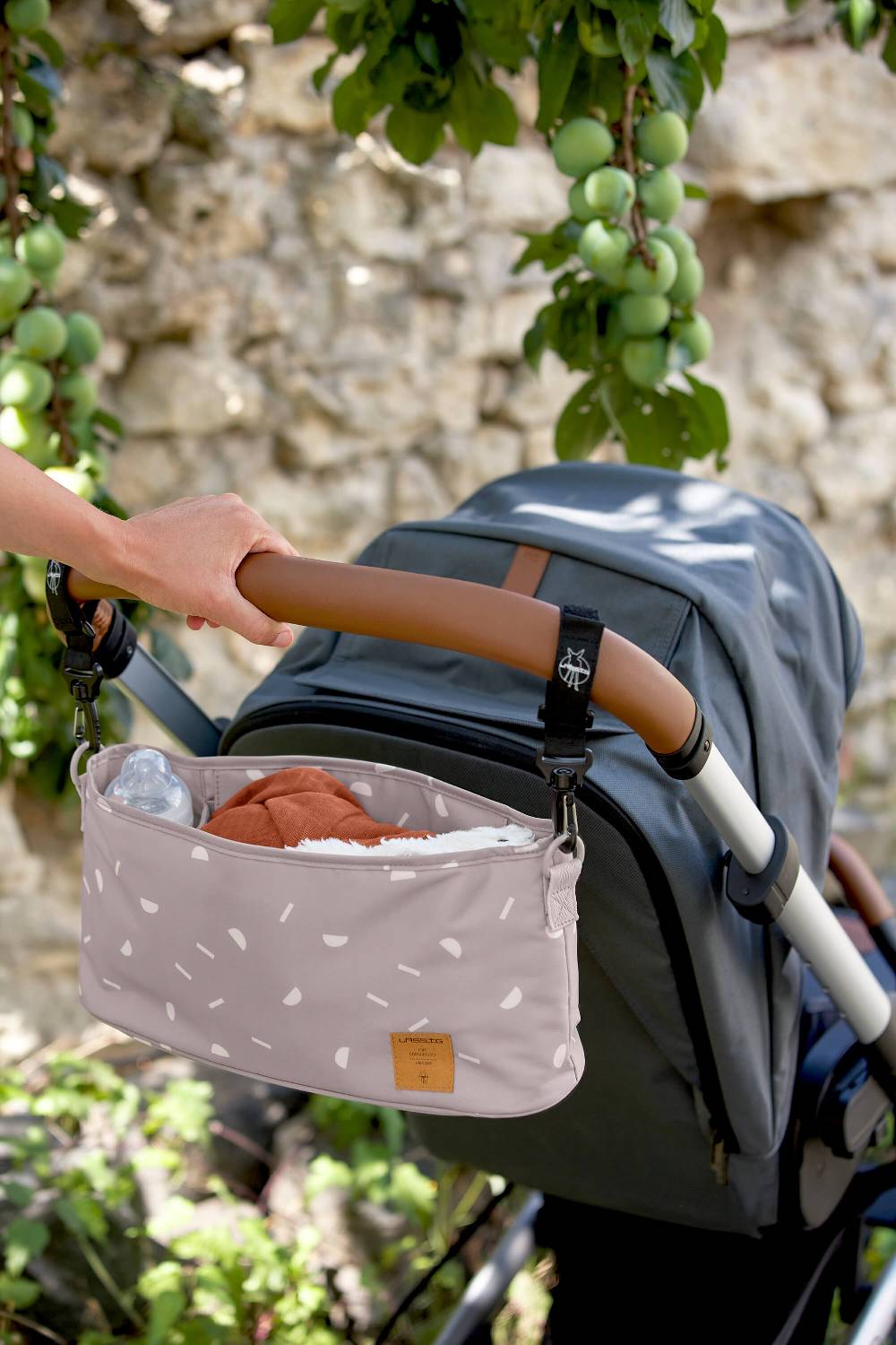 Lässig Kinderwagen Organizer - Blocks Taupe, Grau Super Sparpreis