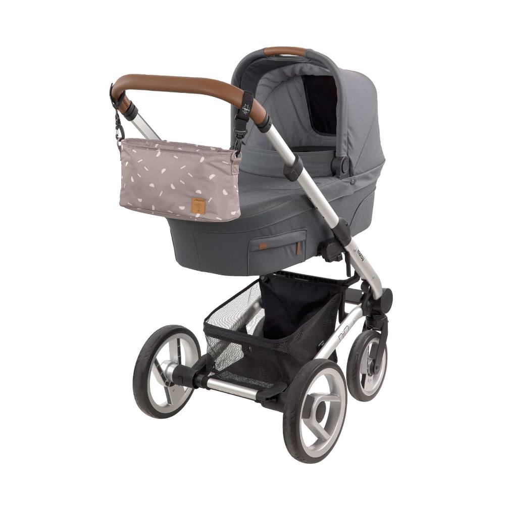 Lässig Kinderwagen Organizer - Blocks Taupe, Grau Super Sparpreis