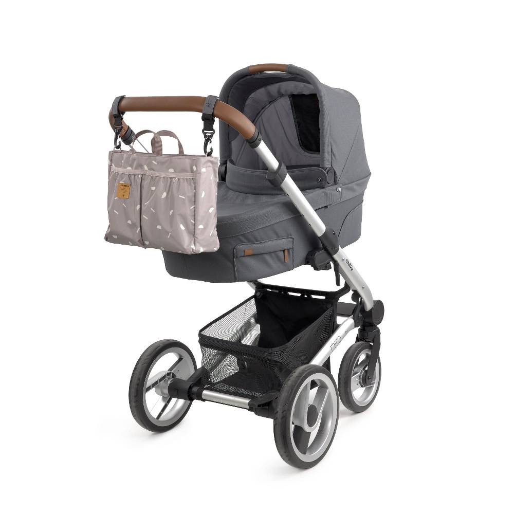 Lässig Wickeltasche - Multitalent Organizer Blocks Taupe, Grau Begrenzte Freigabe