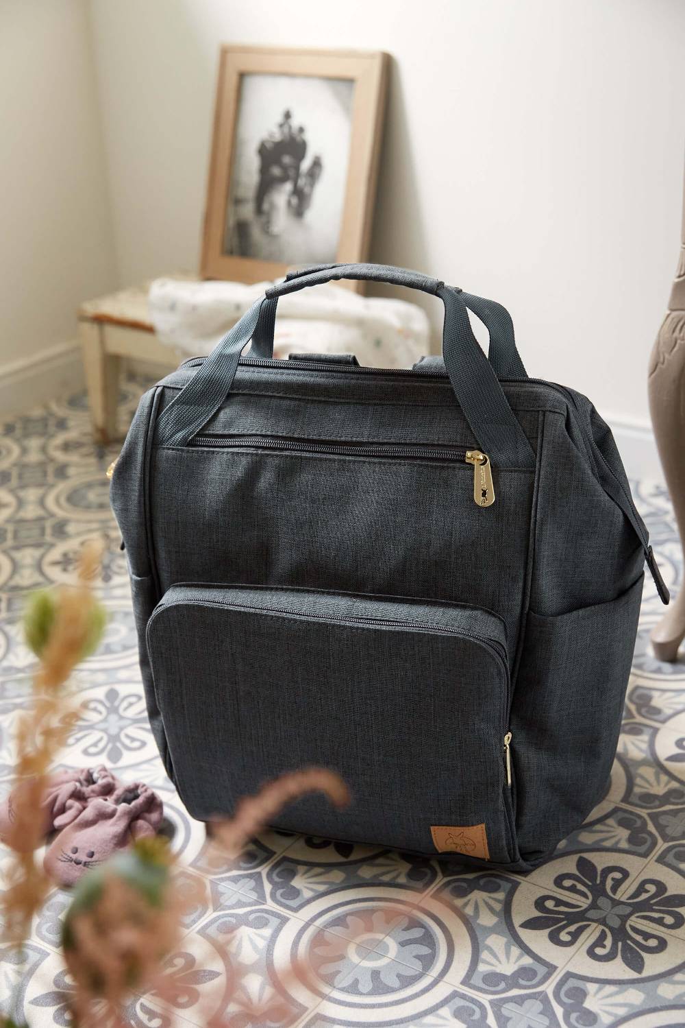 Lässig Wickelrucksack - Glam Goldie Backpack, Anthracite Bis zu 60% Rabatt