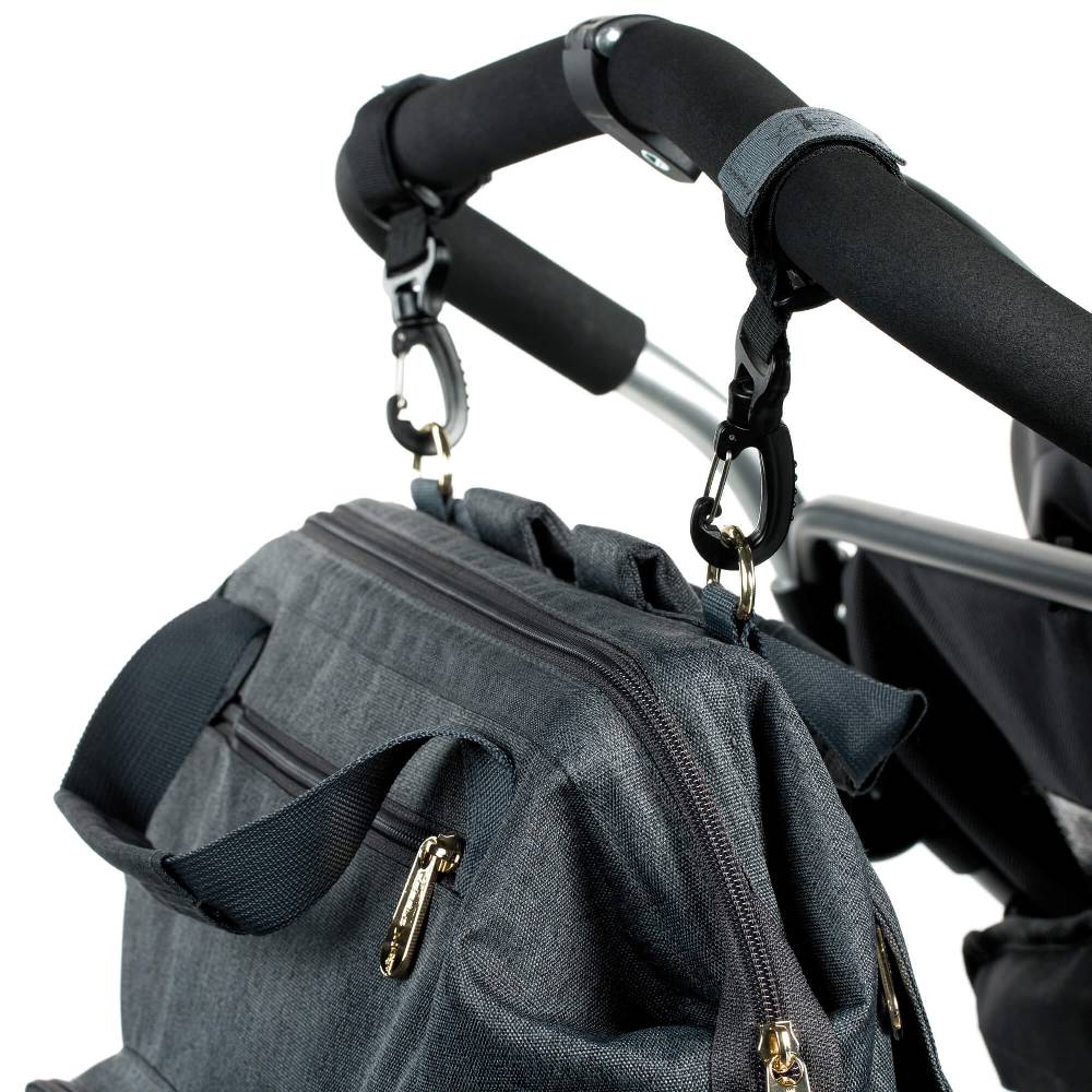 Lässig Wickelrucksack - Glam Goldie Backpack, Anthracite Bis zu 60% Rabatt