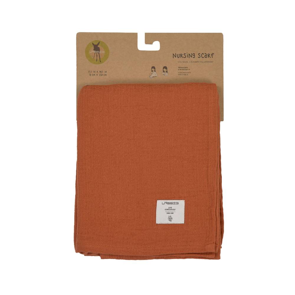 Lässig Stillschal - Musselin Nursing Scarf, Rust Nur für heute