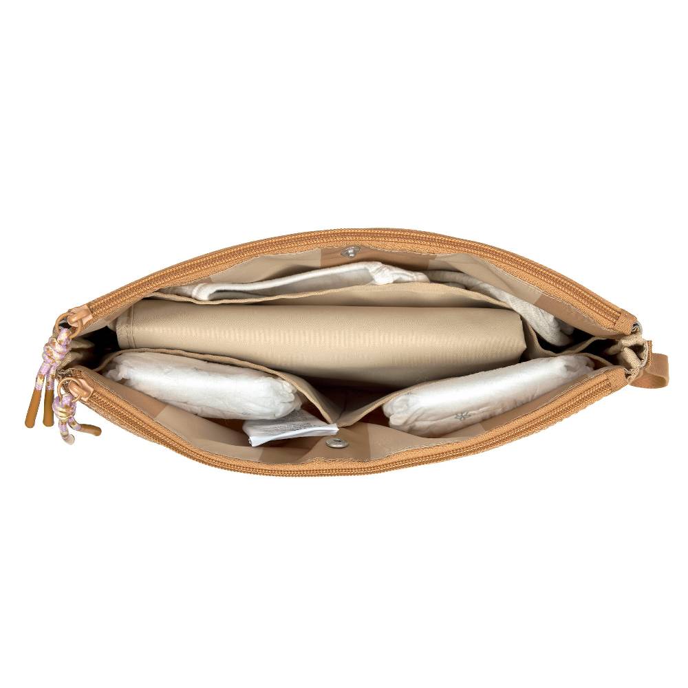 Lässig Windeltasche - Clutch, Kamel Beige Super Rabatt