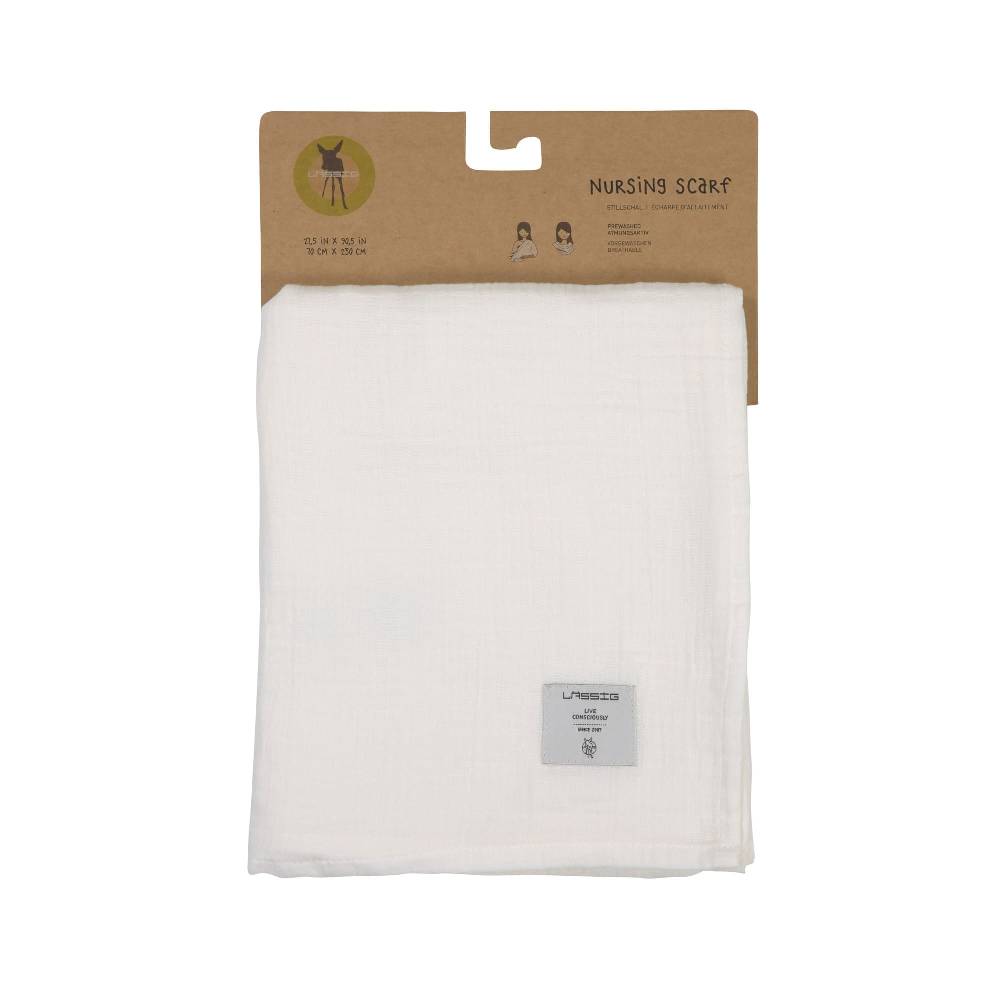 Lässig Stillschal - Musselin Nursing Scarf, Milky 50% Rabatt mit kostenlosem Versand