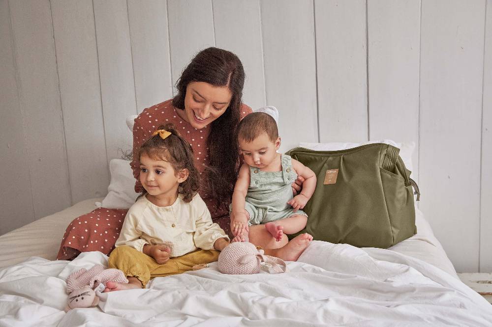 Lässig Zwillingswickeltasche - Green Label Twin, Olive Fabrikladen