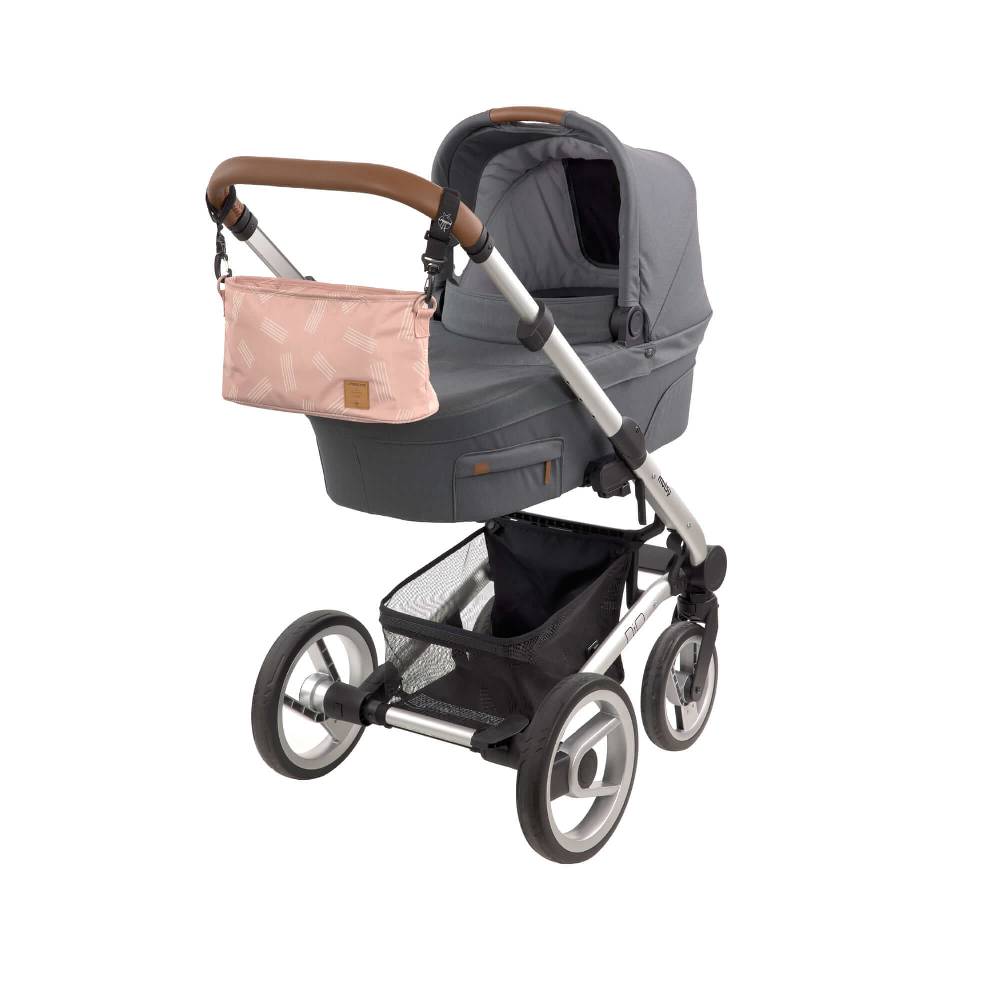 Lässig Kinderwagen Organizer - Soft Stripes Rose, Rosa Black Friday Preise