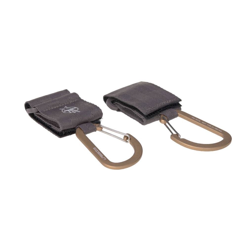 Lässig Kinderwagenhaken 2er Set - Karabiner, Anthrazit Günstiger Verkauf